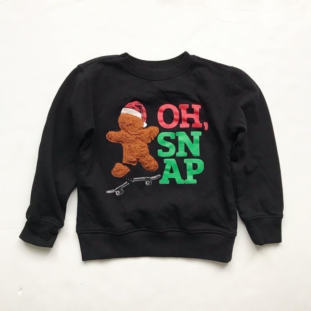 George OH SNAP gingerbread sweatshirt EUC S(6Y)